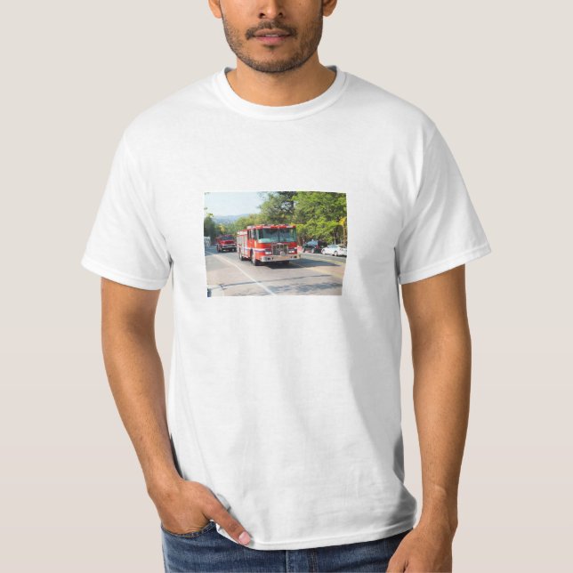 Camiseta Camiones de bomberos (Anverso)