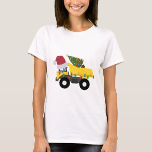 Camiseta Camiones de construcción para navidades