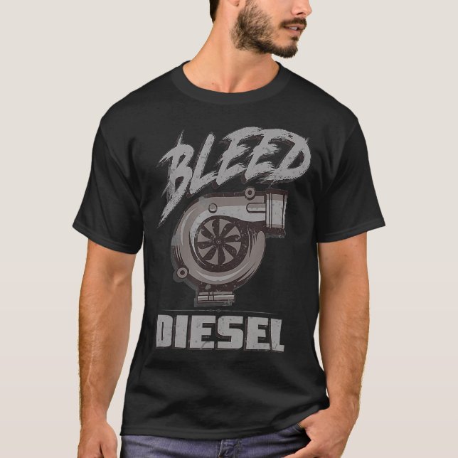 Camiseta Camiones de diesel de combustible diésel fundido R (Anverso)