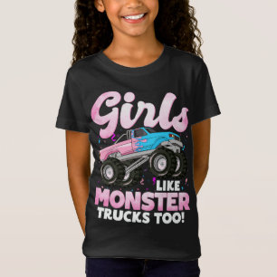 Camiseta Camiones de monstruo, Chicas como camiones de mons
