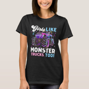 Camiseta Camiones de monstruo, Chicas como camiones de mons