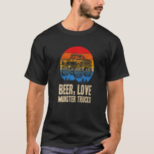 Camiseta Camiones De Monstruo De Amor De Cerveza Para Hombr