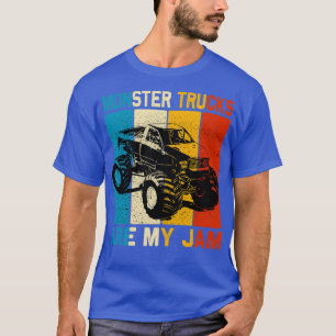 Camiseta Camiones de Monstruo de Monstruo de Estilo Retro A
