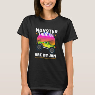 Camiseta Camiones de Monstruo Estilo Retro son mi mermelada