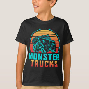 Camiseta Camiones de Monstruo Retro Vintage