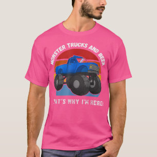 Camiseta Camiones De Monstruo Vintage Y Guay Retro Sunset