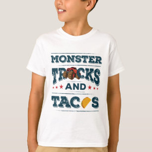 Camiseta Camiones de Monstruo y Tacos