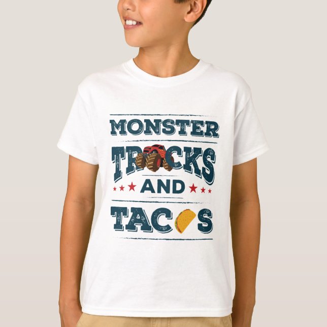 Camiseta Camiones de Monstruo y Tacos (Anverso)