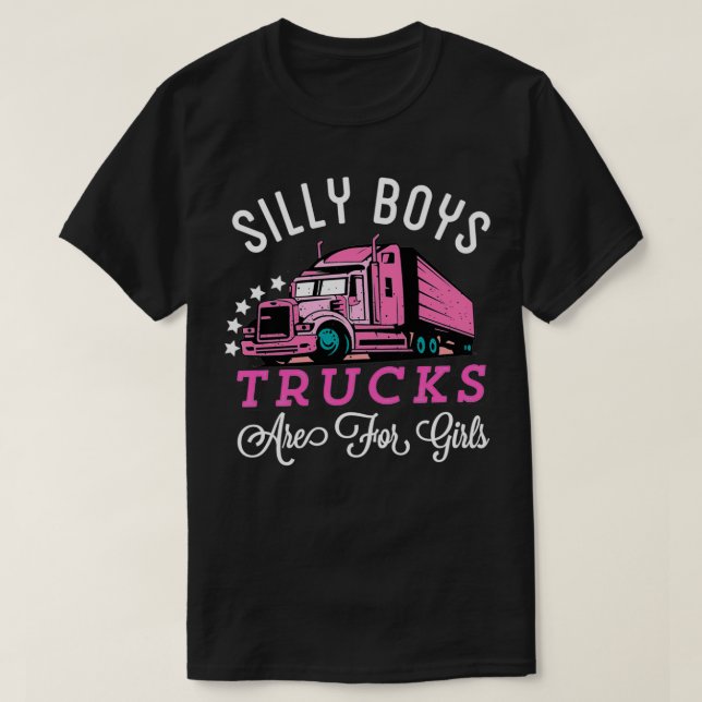 Camiseta Camiones De Niños Silly Son Para Chicas (Diseño del anverso)