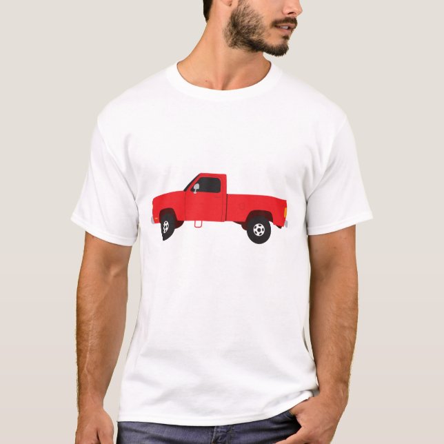 Camiseta Camiones de transporte de camiones de recogida (Anverso)
