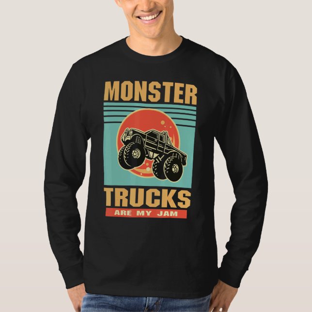 Camiseta Camiones Monster Son Mi Diseño De Vintage (Anverso)