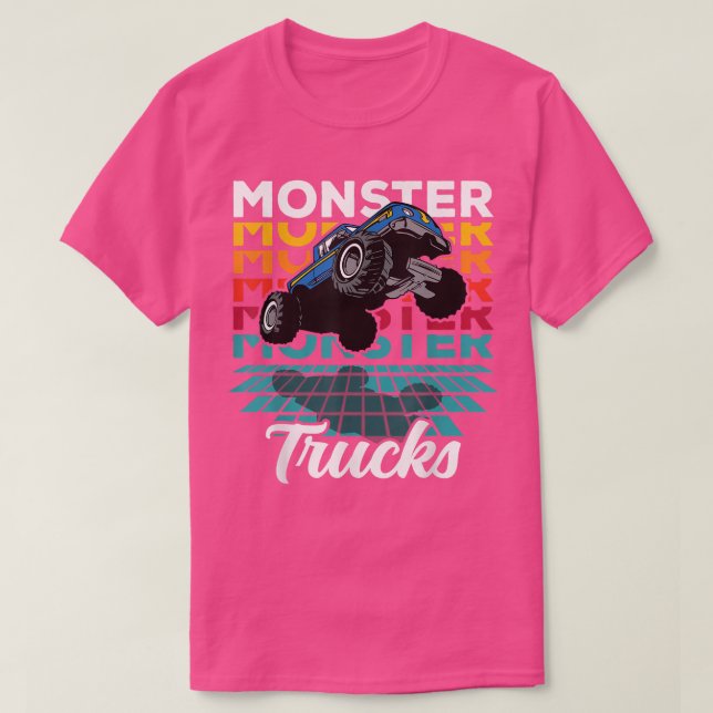 Camiseta Camiones Monster Vintage 4x4 (Diseño del anverso)