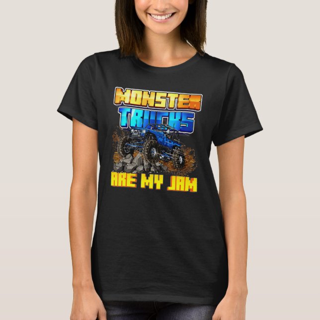 Camiseta Camiones monstruo Hombres Mujeres Niños (Anverso)