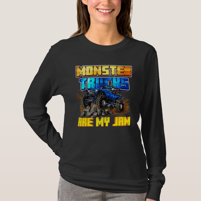 Camiseta Camiones monstruo Hombres Mujeres Niños (Anverso)