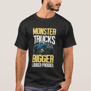 Camiseta Camiones monstruo más grandes más ruidosos más org