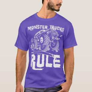 Camiseta Camiones monstruo regla saltar