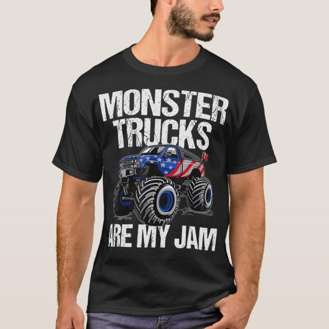 Camiseta Camiones monstruo son mi divertida oferta de camio (Anverso)