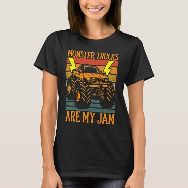 Camiseta Camiones monstruo son mi mermelada (Anverso)