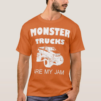 Camiseta Camiones monstruo son mi mermelada divertido dicie