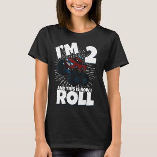 Camiseta Camiones Monstruos De Hermanos Familiares Cumpleañ