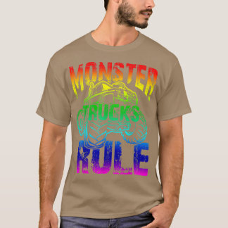 Camiseta Camiones monstruos gobiernan el arcoiris 2
