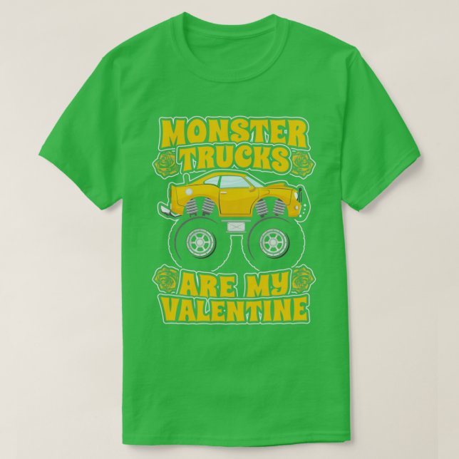 Camiseta Camiones Monstruos Son Mi Monster Tru Amarillo De  (Diseño del anverso)