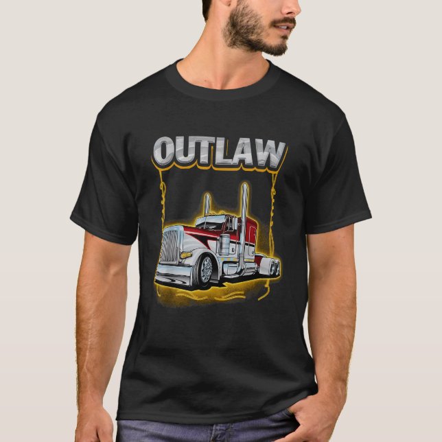 Camiseta Camiones peterbilt al aire libre (Anverso)
