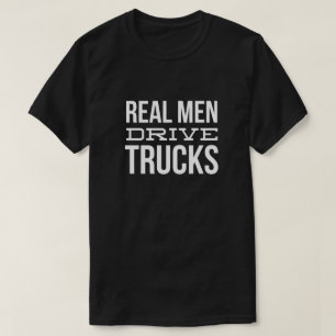 Camiseta Camiones reales de la impulsión de los hombres