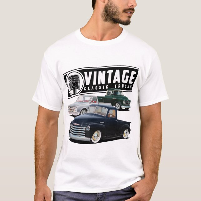 Camiseta Camiones retro vintage (Anverso)