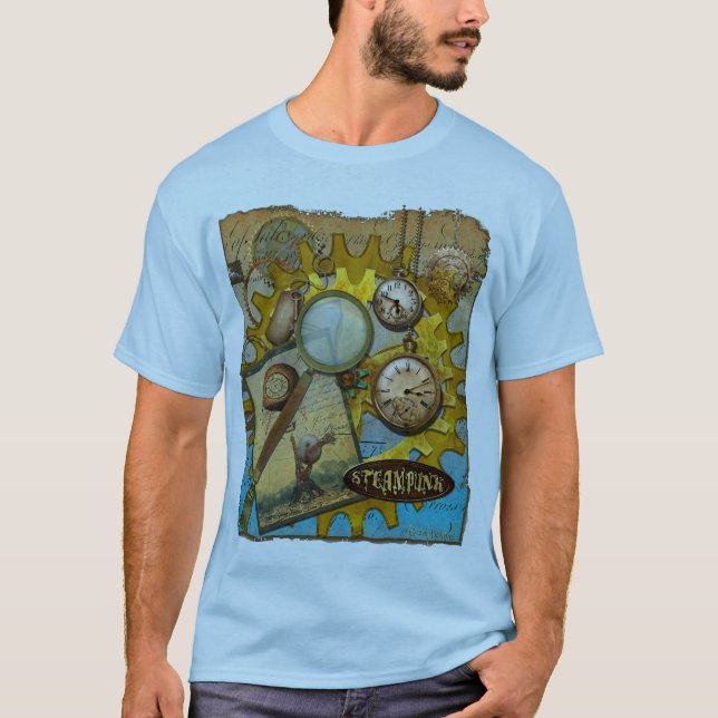 Camiseta Camiones Steampunk Mens Tee Shirt (Anverso)