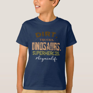 Camiseta Camiones sucios Superhéroes de dinosaurios