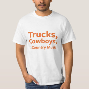 Camiseta Camiones, vaqueros y música country
