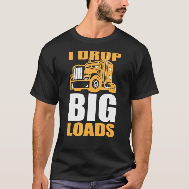 Camiseta Camiones y grandes conductores de automóviles (Anverso)