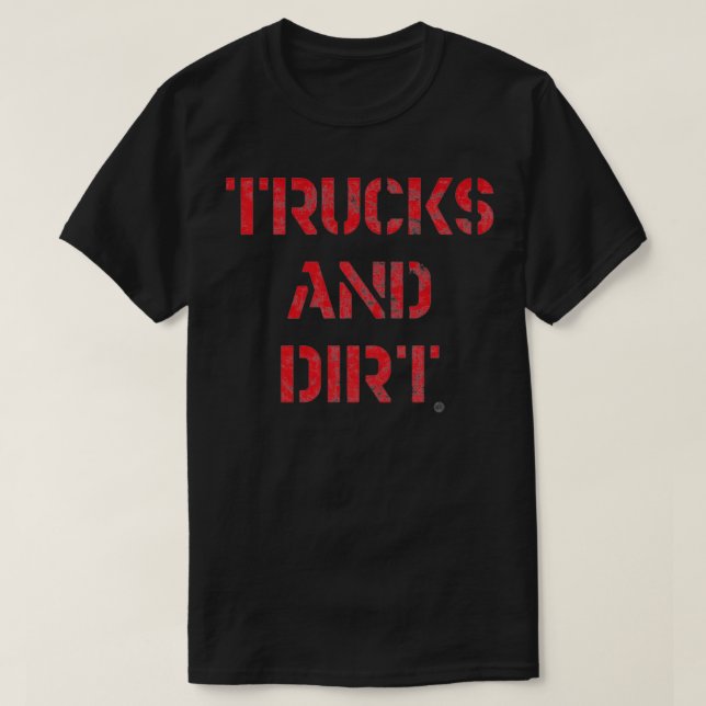 Camiseta Camiones Y Suciedad (Diseño del anverso)