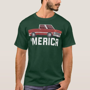 Camiseta Camioneta Americana Camioneta Conducción Clásica