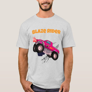 Camiseta Camioneta Blaze Rider mezcla Burgundy 