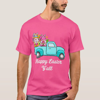 Camiseta Camioneta de caza de huevos con adorables gnomos c