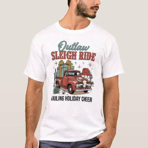 Camiseta Camioneta Familiar de Navidad en el Desierto