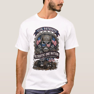 Camiseta Camioneta Monstruo Patriótica 1776 Fuera de Carret