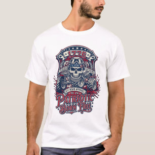 Camiseta Camioneta Monstruo Patriótica 1776 Fuera de Carret