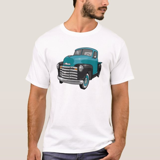 Camiseta Camioneta pickup 1951 de Chevrolet Stepside (Anverso)