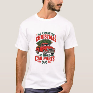 Camiseta Camioneta Roja Divertida Todo Lo Que Quiero Para N
