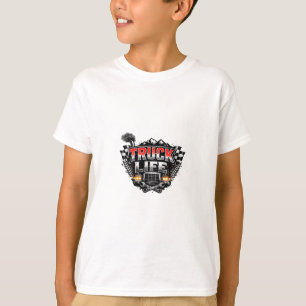 Camiseta Camioneta Vida Grunge Distorsionada Rojo Cromo Gor