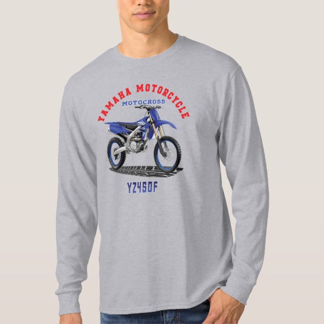 Camiseta Camisa-camiseta de diseño Personalizado YAMAHA YZ4 (Anverso)