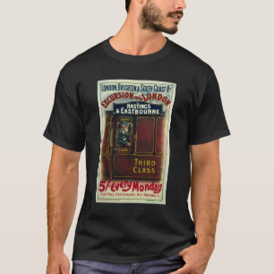 Camiseta Camisa-camiseta de Poster de Anuncios de Viaje Vin