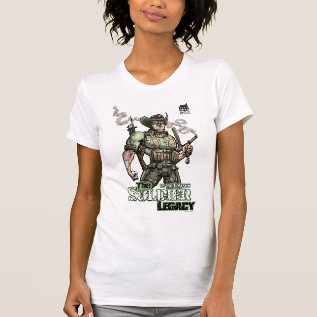 Camiseta "Camisa de la actitud del héroe de la herencia del (Anverso)