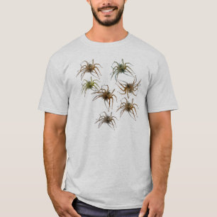 Camiseta ¡Camisa de la araña! (Siete arañas realistas e