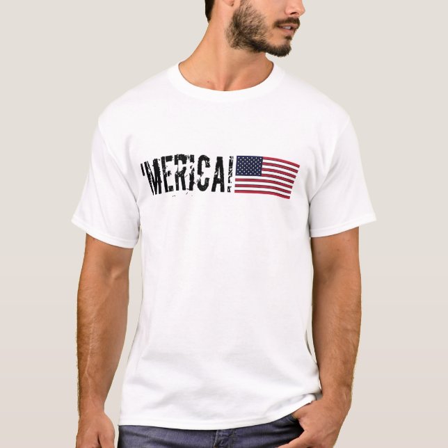Camiseta 'Camisa de la bandera de Merica (Anverso)
