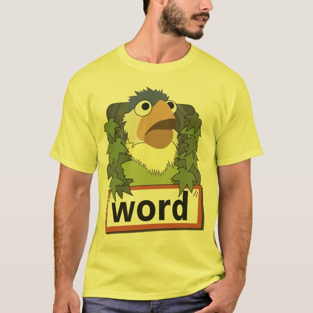 Camiseta "Camisa del pájaro de la palabra" (Anverso)