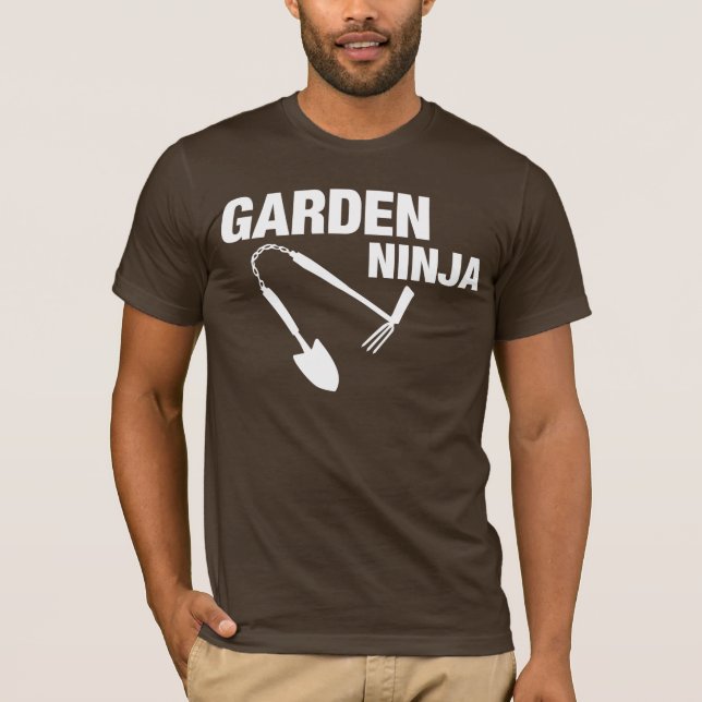 Camiseta ¡Camisa divertida de Ninja del jardín! (Anverso)